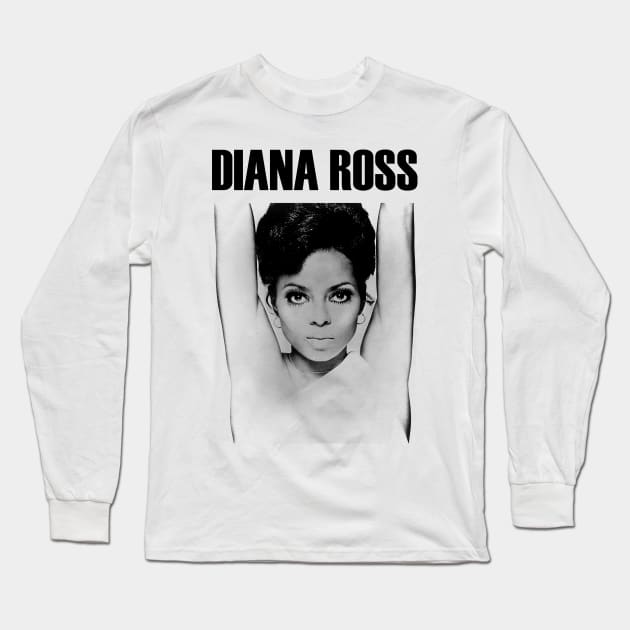 Diana Ross Long Sleeve T-Shirt by NICKROLL